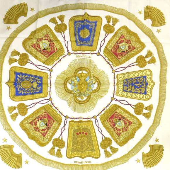 Hermès Carré 90 Saber Ornament Bag Scarf Silk Muffler Women's HERMES - Picture 3 of 10